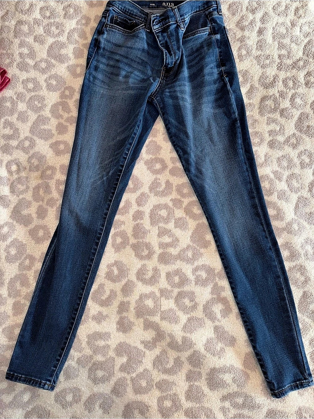 ana Skinny Jeans in Blue Waist 6P